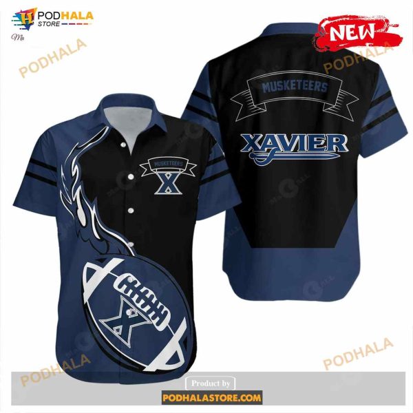 Xavier Musketeers NCAA Flame Ball Funny Hawaiian Shirt