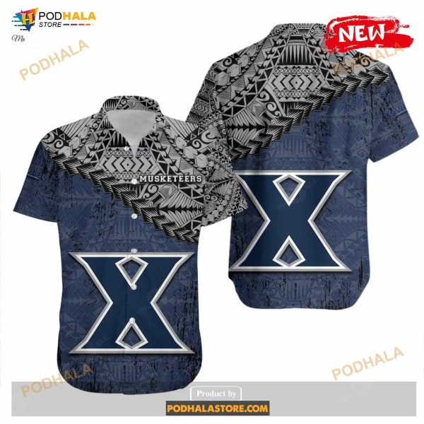 Xavier Musketeers NCAA Grunge Polynesian Tattoo Funny Hawaiian Shirt