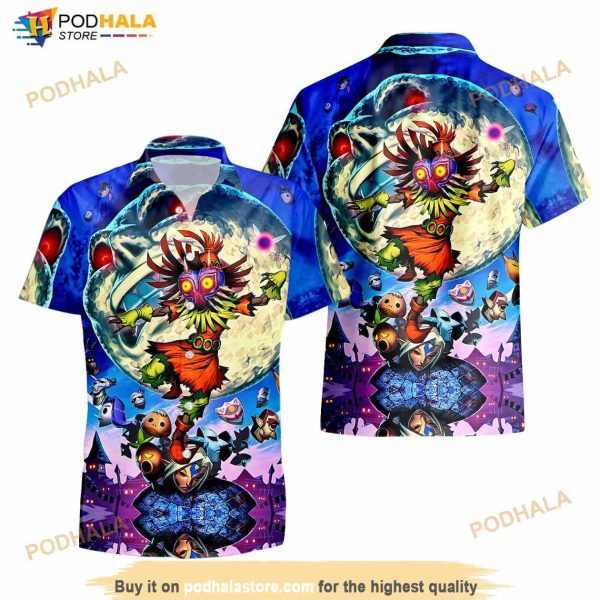 Zelda-majoras Mask The Legend Of Zelda Hawaiian Shirt